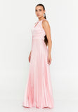 Sleeveless Maxi Polyester Column Evening Dress