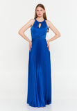 Sleeveless Maxi Polyester Column Evening Dress