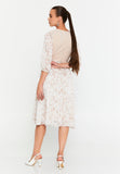 Midi Chiffon Column Elegant Evening Dress