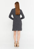 Ribbed Knit Sweater Dress – Slim Fit, Soft Texture & Minimal Chic for Effortless Autumn-Winter Style