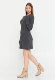 Ribbed Knit Sweater Dress – Slim Fit, Soft Texture & Minimal Chic for Effortless Autumn-Winter Style