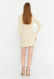 Ribbed Knit Sweater Dress – Slim Fit, Soft Texture & Minimal Chic for Effortless Autumn-Winter Style
