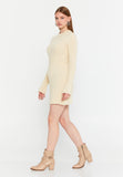 Ribbed Knit Sweater Dress – Slim Fit, Soft Texture & Minimal Chic for Effortless Autumn-Winter Style