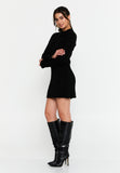 Ribbed Knit Sweater Dress – Slim Fit, Soft Texture & Minimal Chic for Effortless Autumn-Winter Style