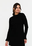 Ribbed Knit Sweater Dress – Slim Fit, Soft Texture & Minimal Chic for Effortless Autumn-Winter Style